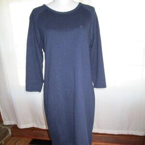 Ladies Merona Large Navy Sweatshirt Dress
